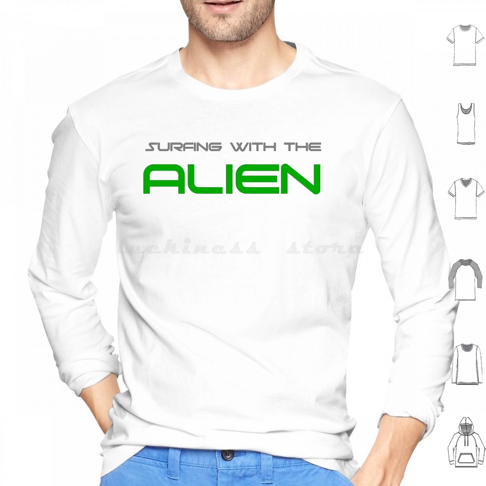 Musical Instrument With Name - Surfing With The Design Hoodies Long