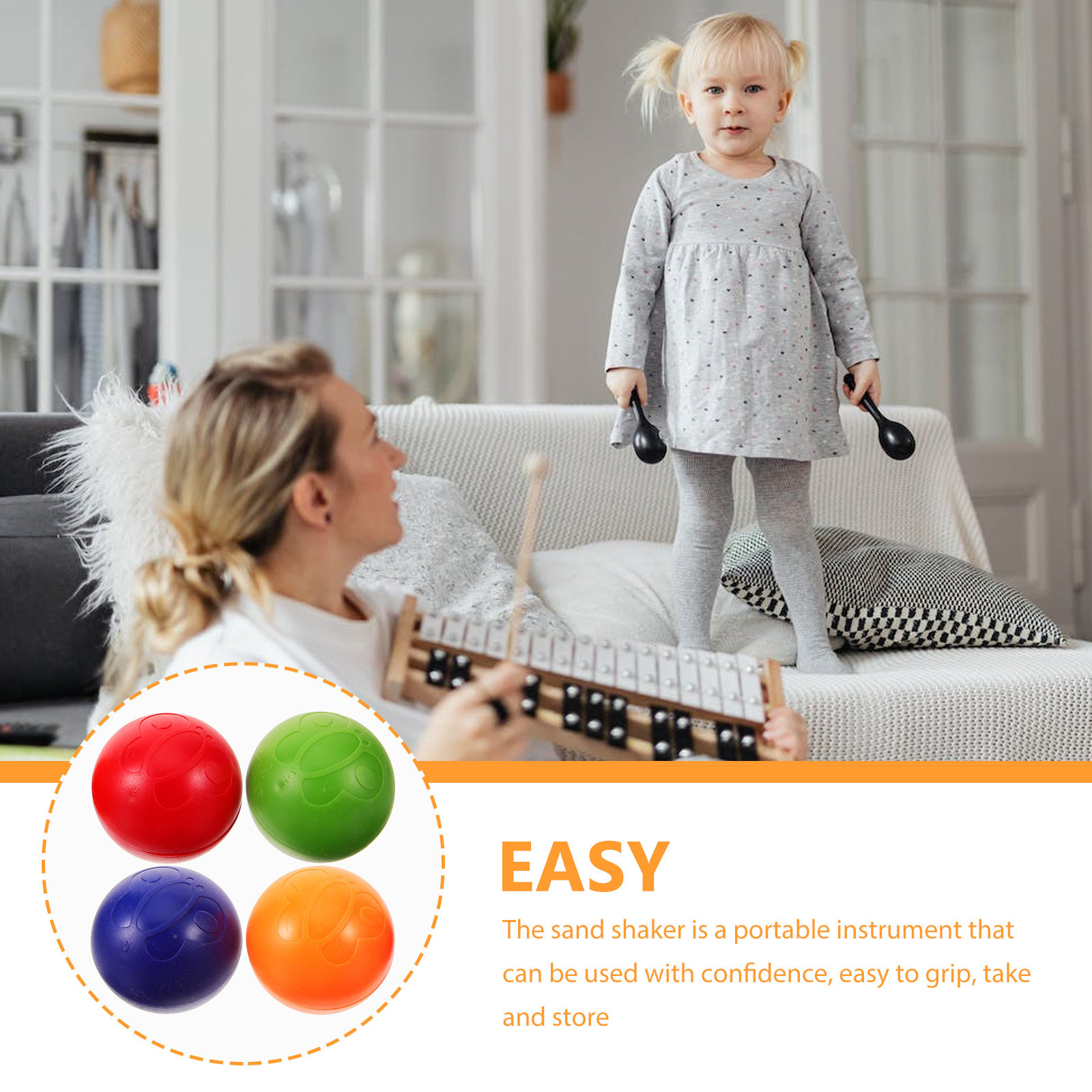 4Pcs Toddler Maracas Ball Hand - Musical Instrument For Toddlers recensione e prezzo
