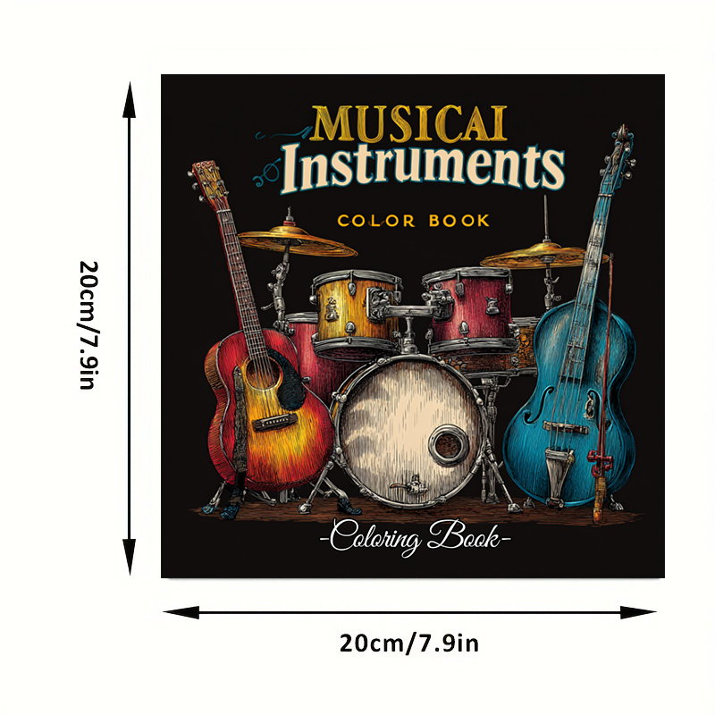 28 Pages Musical Instrument Co - Musical Instrument Coloring Pages recensione e prezzo