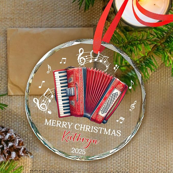 Accordion Lover Christmas Orna - Musical Instrument With Name recensione e prezzo