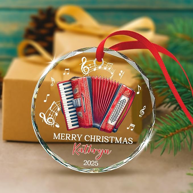 Accordion Lover Christmas Orna - Musical Instrument With Name recensione e prezzo