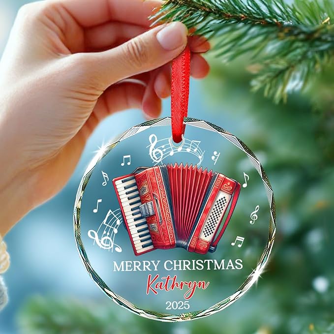 Accordion Lover Christmas Orna - Musical Instrument With Name recensione e prezzo