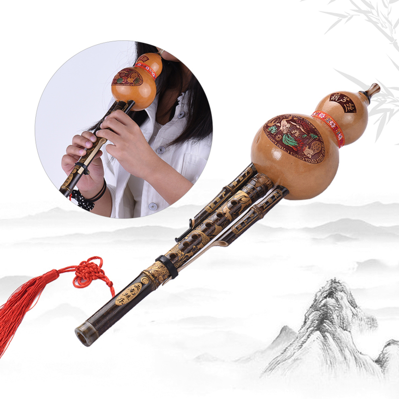 Chinese Handmade Black Bamboo  - Musical Instrument Lute recensione e prezzo