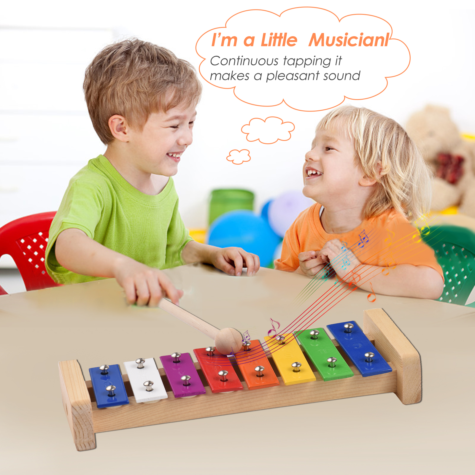 8 Keys Compact Size Xylophone  - Musical Instrument Maraca recensione e prezzo