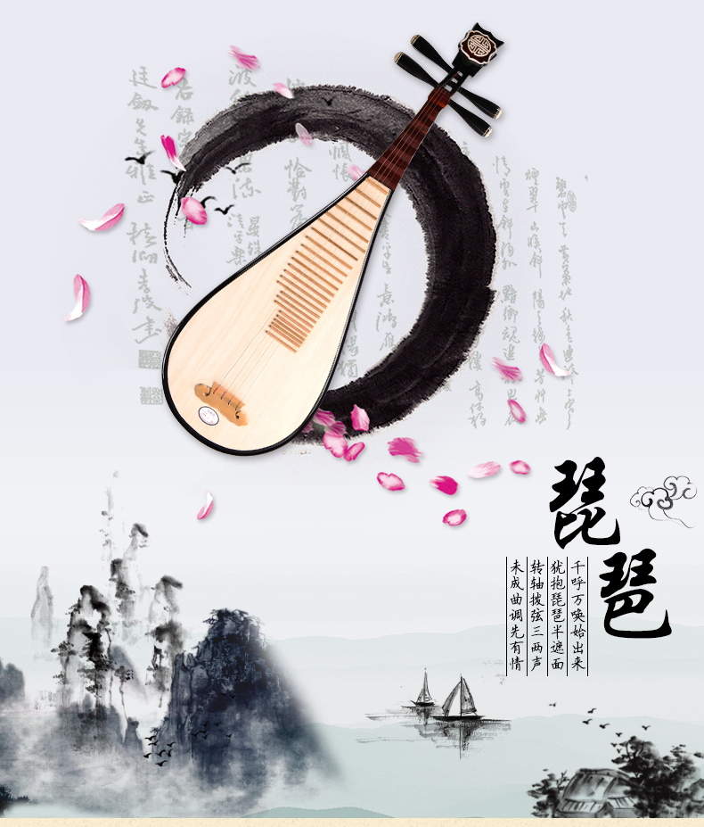 Chinese Traditional Pipa Lute  - Musical Instrument Lute recensione e prezzo