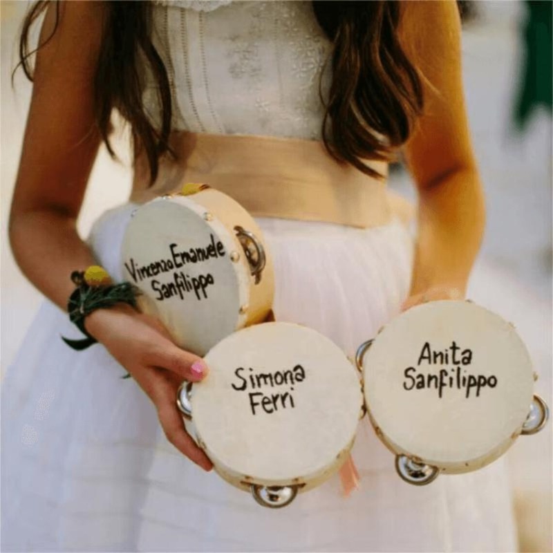 3/5PCS ﻿ Wedding Tambourine Dr - Musical Instrument With Name recensione e prezzo