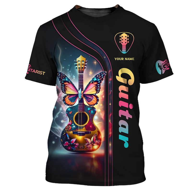 Fashion Guitar Bass 3D Print T - Musical Instrument With Name recensione e prezzo