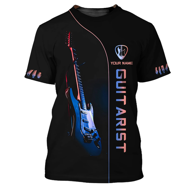 Fashion Guitar Bass 3D Print T - Musical Instrument With Name recensione e prezzo