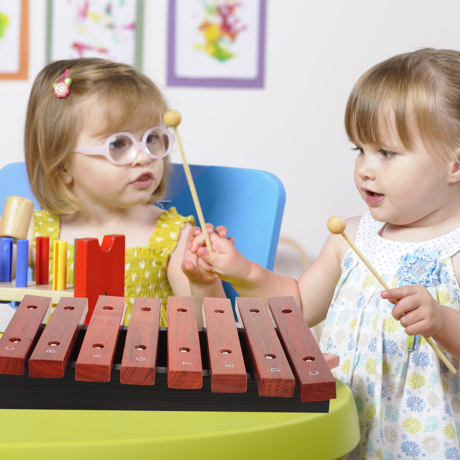 8-Note Wooden Xylophone Lightw - Musical Instrument For Toddlers recensione e prezzo
