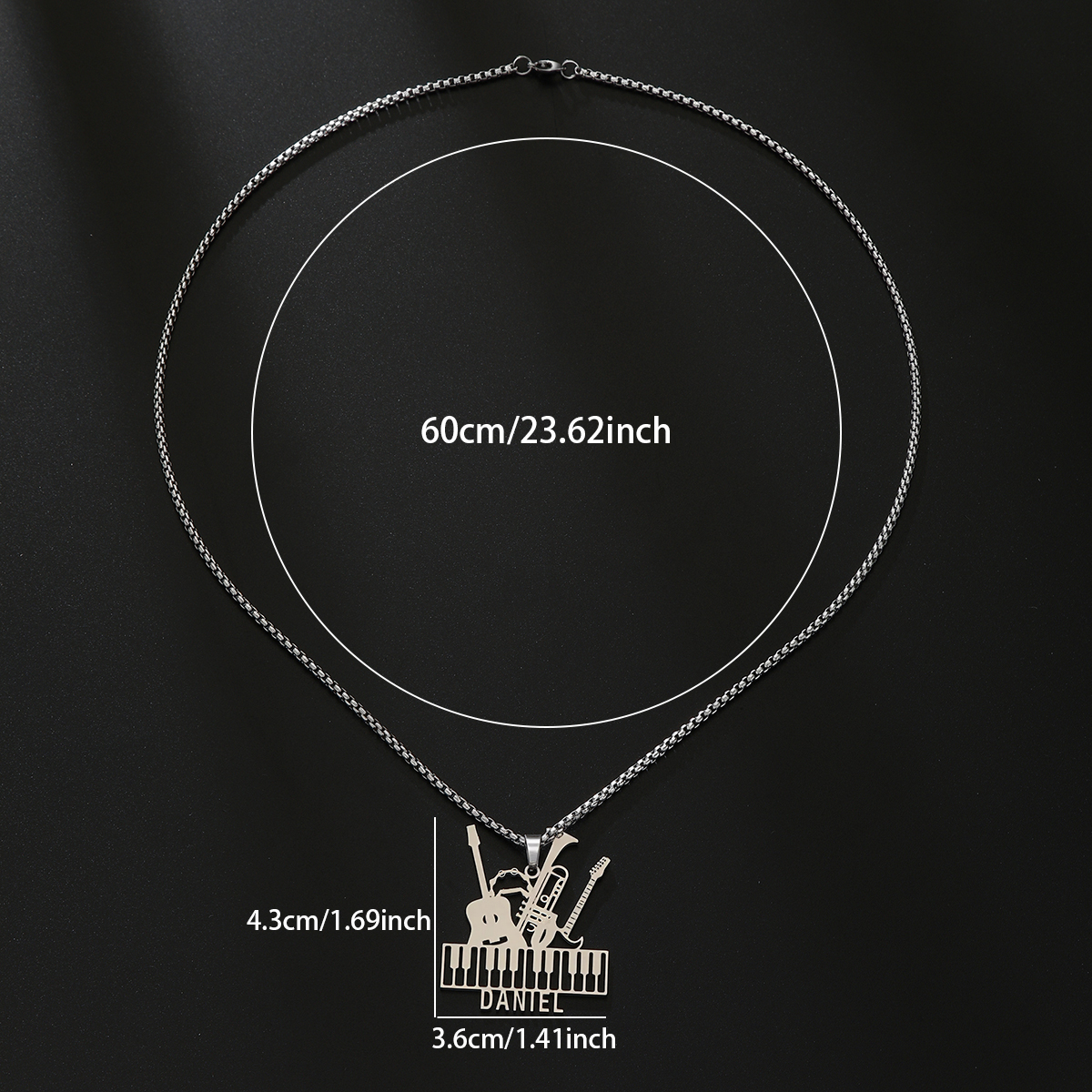 Custom Name Necklaces For Wome - Musical Instrument With Name recensione e prezzo