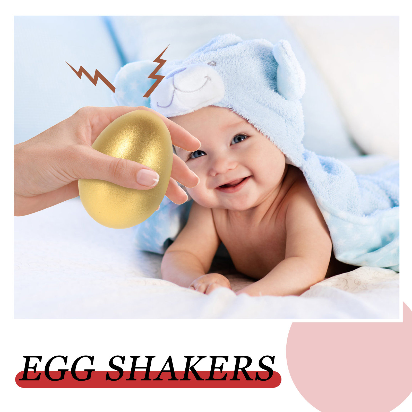 2Pcs Children Sand Egg Shakers - Musical Instrument For Toddlers recensione e prezzo