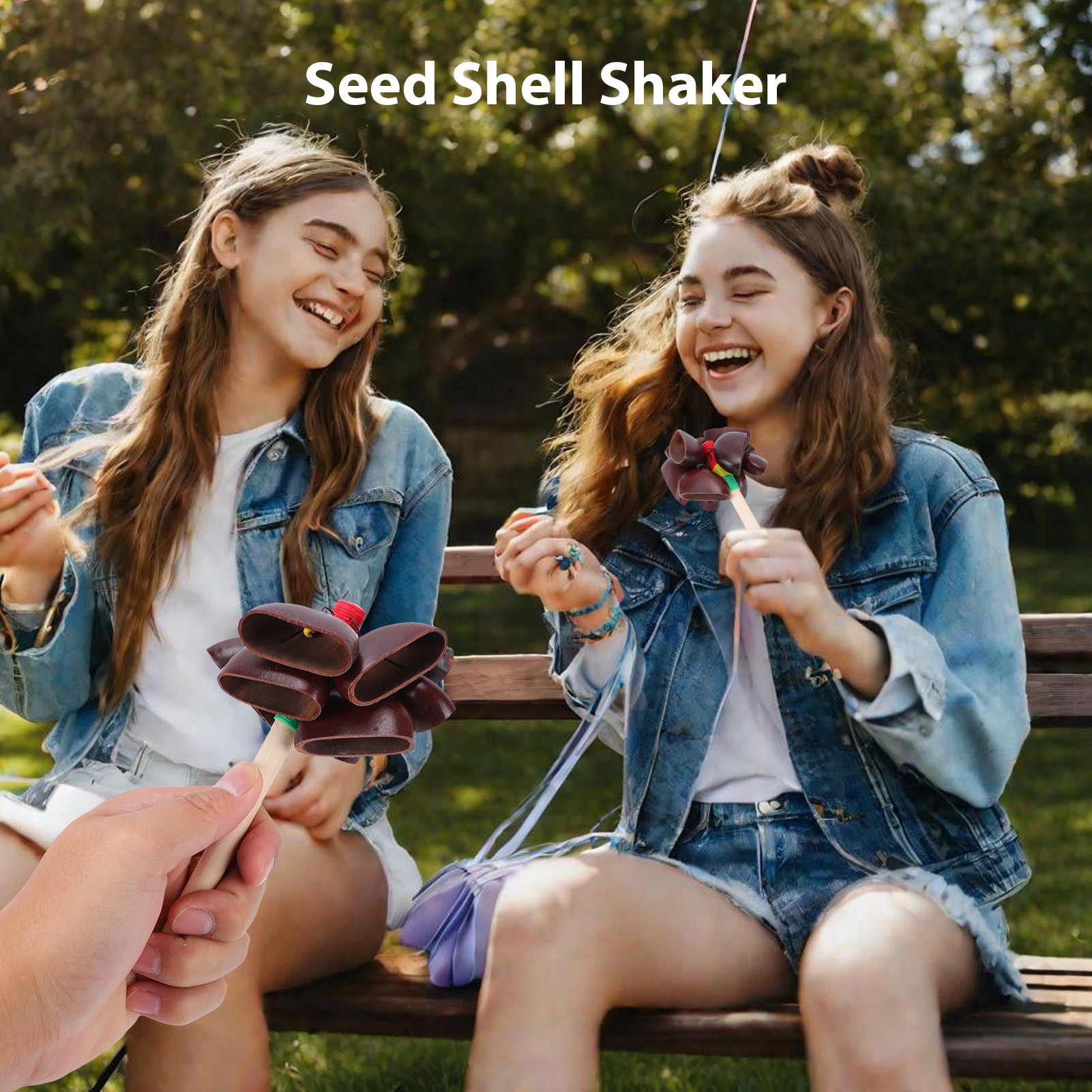 Handbell Handmade Seed Shell S - Musical Instrument Maraca recensione e prezzo