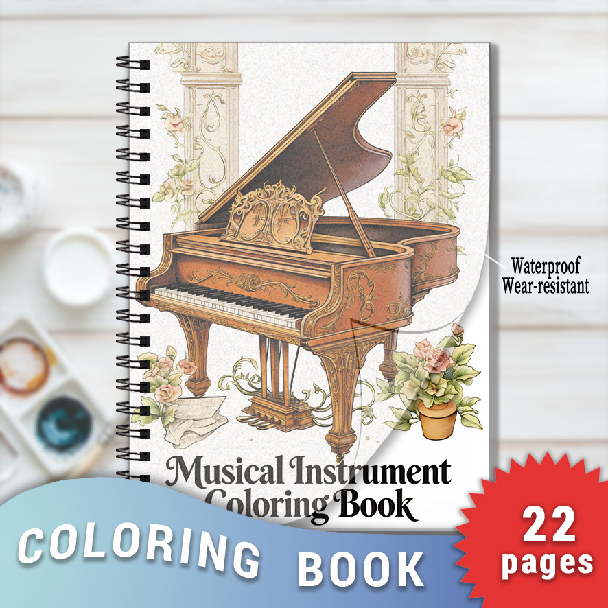 Vintage Grand Piano Musical In - Musical Instrument Coloring Pages recensione e prezzo
