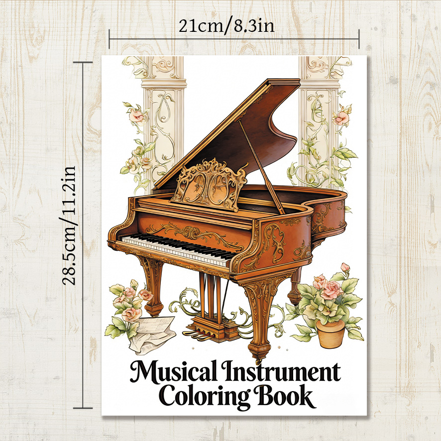 Vintage Grand Piano Musical In - Musical Instrument Coloring Pages recensione e prezzo