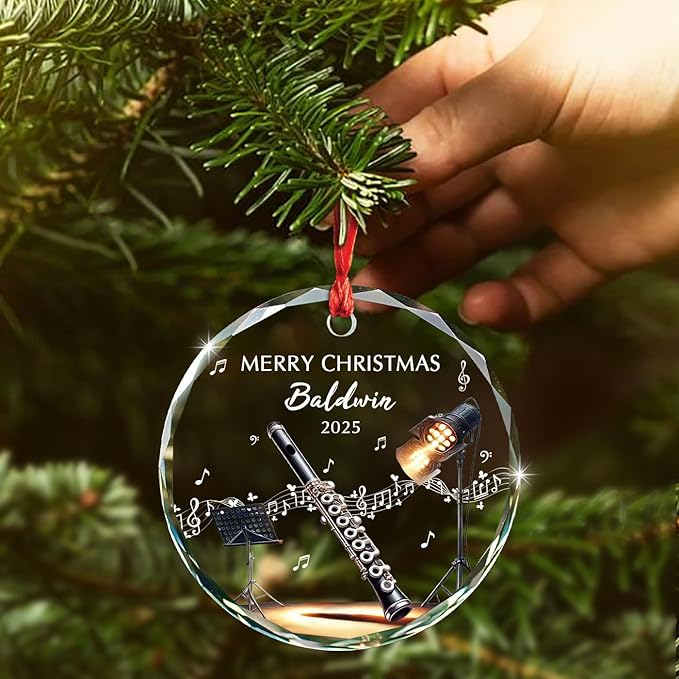Awesome Piccolo Glass Ornament - Musical Instrument With Name recensione e prezzo