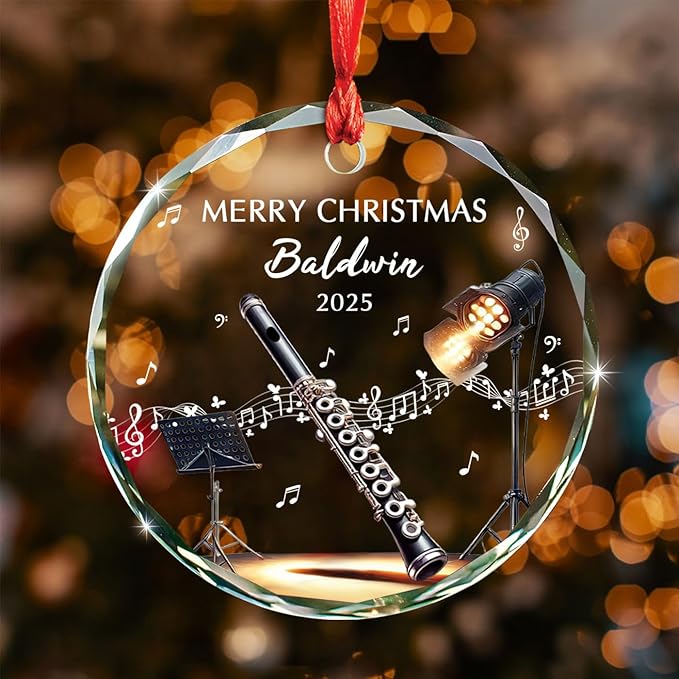 Awesome Piccolo Glass Ornament - Musical Instrument With Name recensione e prezzo
