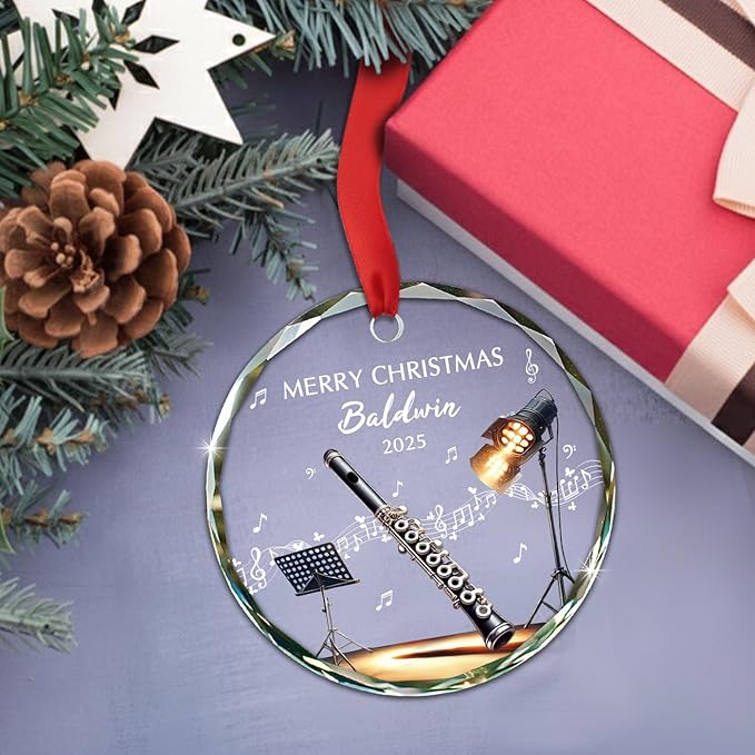 Awesome Piccolo Glass Ornament - Musical Instrument With Name recensione e prezzo