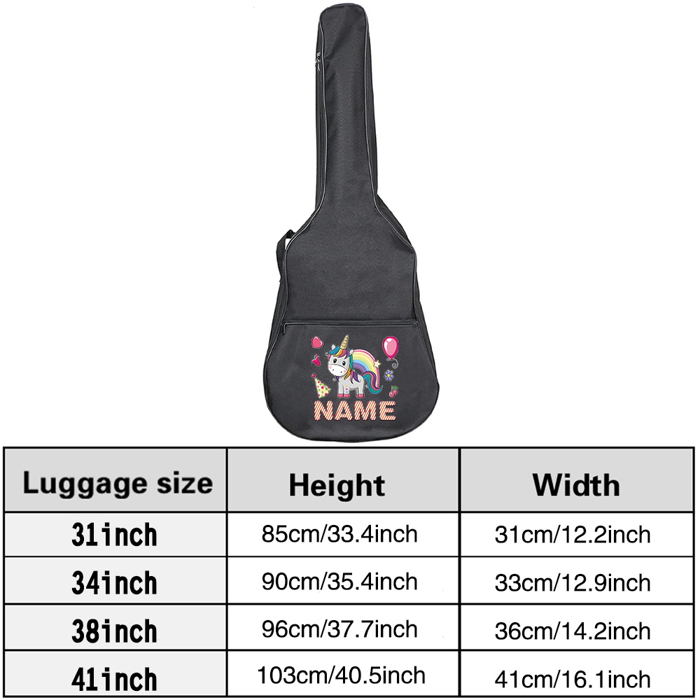 Customized Name Guitar Bag 36- - Musical Instrument With Name recensione e prezzo