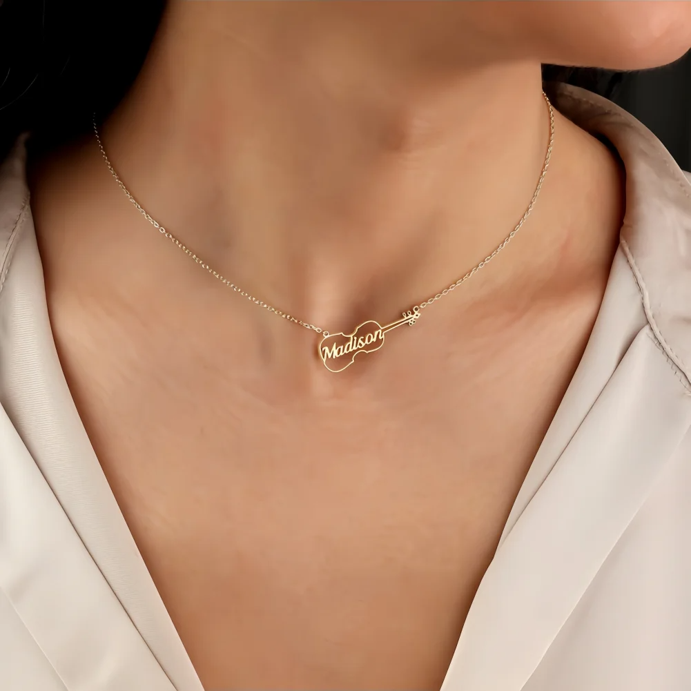 Personalized Violin Necklace C - Musical Instrument With Name recensione e prezzo