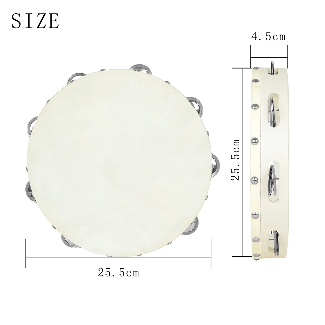 IRIN 10 Inches Tambourine Drum - Musical Instrument Maraca recensione e prezzo