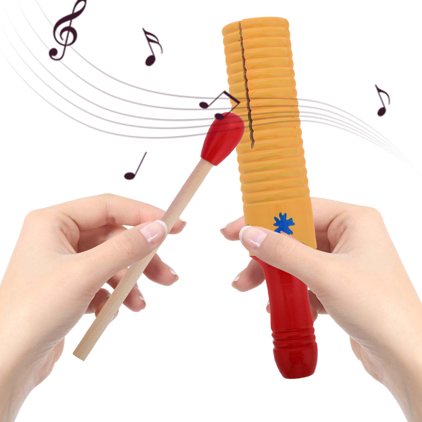 Wooden Rhythm Block with Stick - Musical Instrument For Toddlers recensione e prezzo