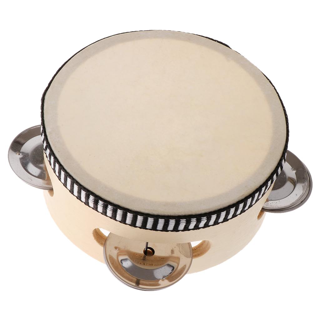 4/6inch Hand Held Wooden Tambo - Musical Instrument For Toddlers recensione e prezzo